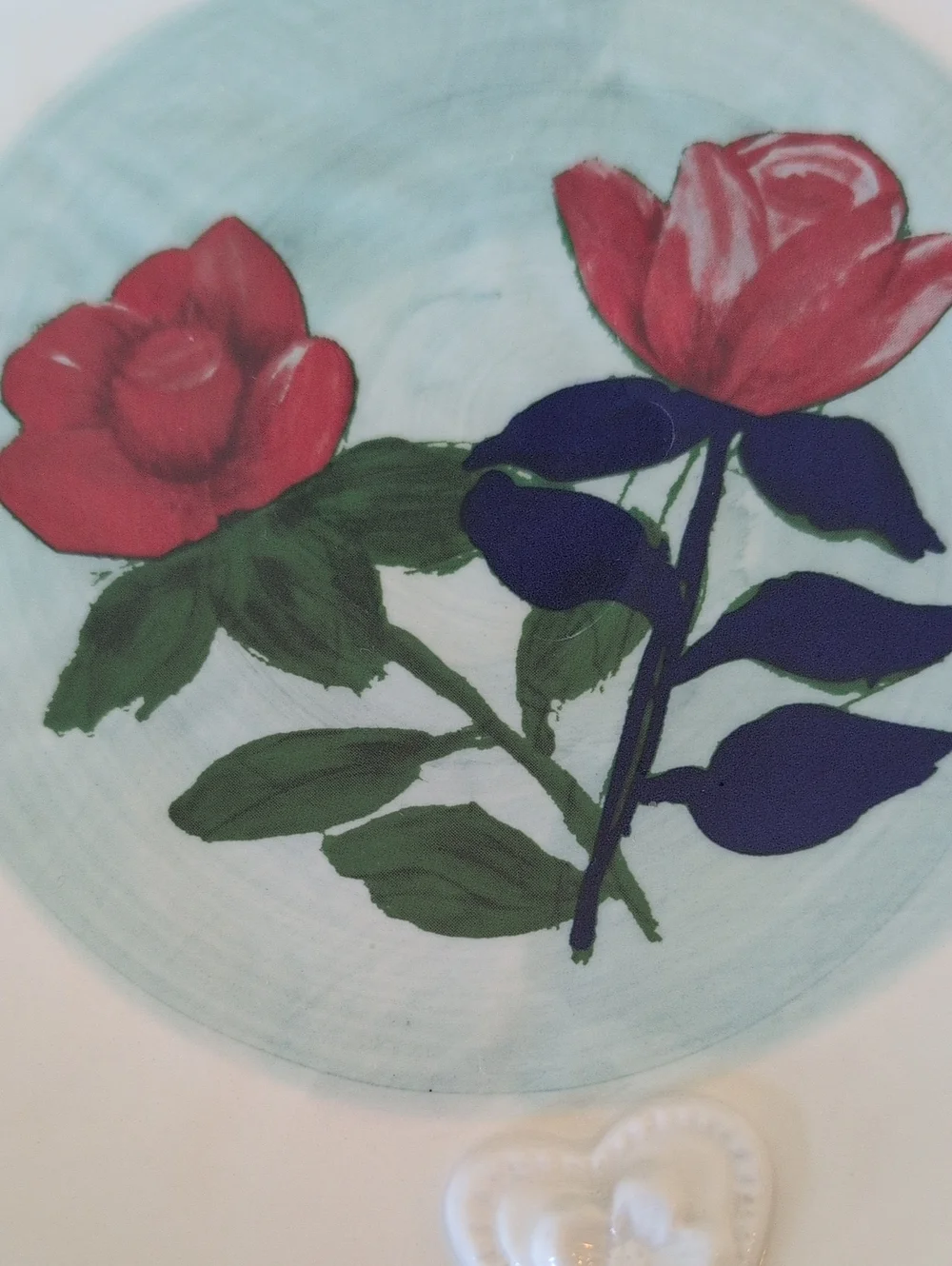 Anthropologie Francesca Kaye Hand Painted Stoneware Dessert Plate. 8.75
